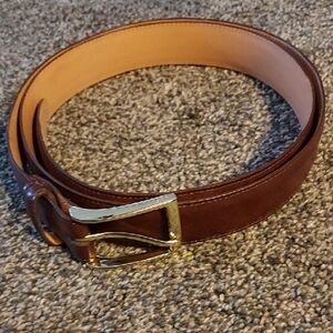 Martin Dingman Brown Leather Belt